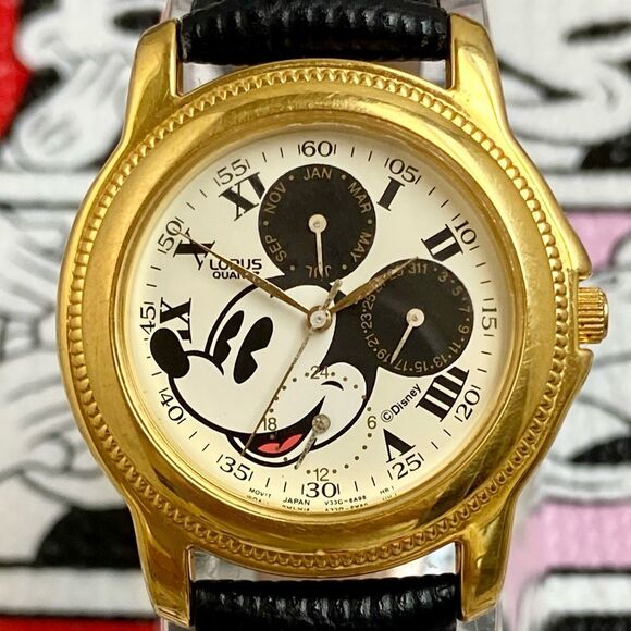 Vintage Disney x Lorus by Seiko Mickey Mouse Multifunction Unisex Watch - Picture 4 of 16